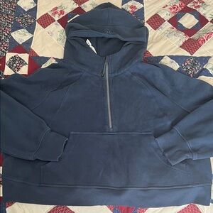 Blue Lululemon Scuba Oversized Half Zip Cropped XL/XXL
